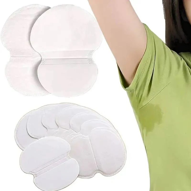 50PCS Underarm Sweat Absorbing Stick Pads Armpit Liner Anti-Odor Breathable Invisible Adhesive Mint Clothes Deodorant Summer