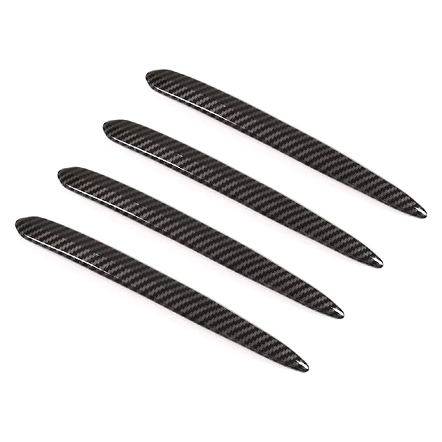 

Car Styling Exterior Door Handle Strips Decoration Sticker Trim for BMW 5 Series G30 G38 2018-2021 Carbon Pattern Black