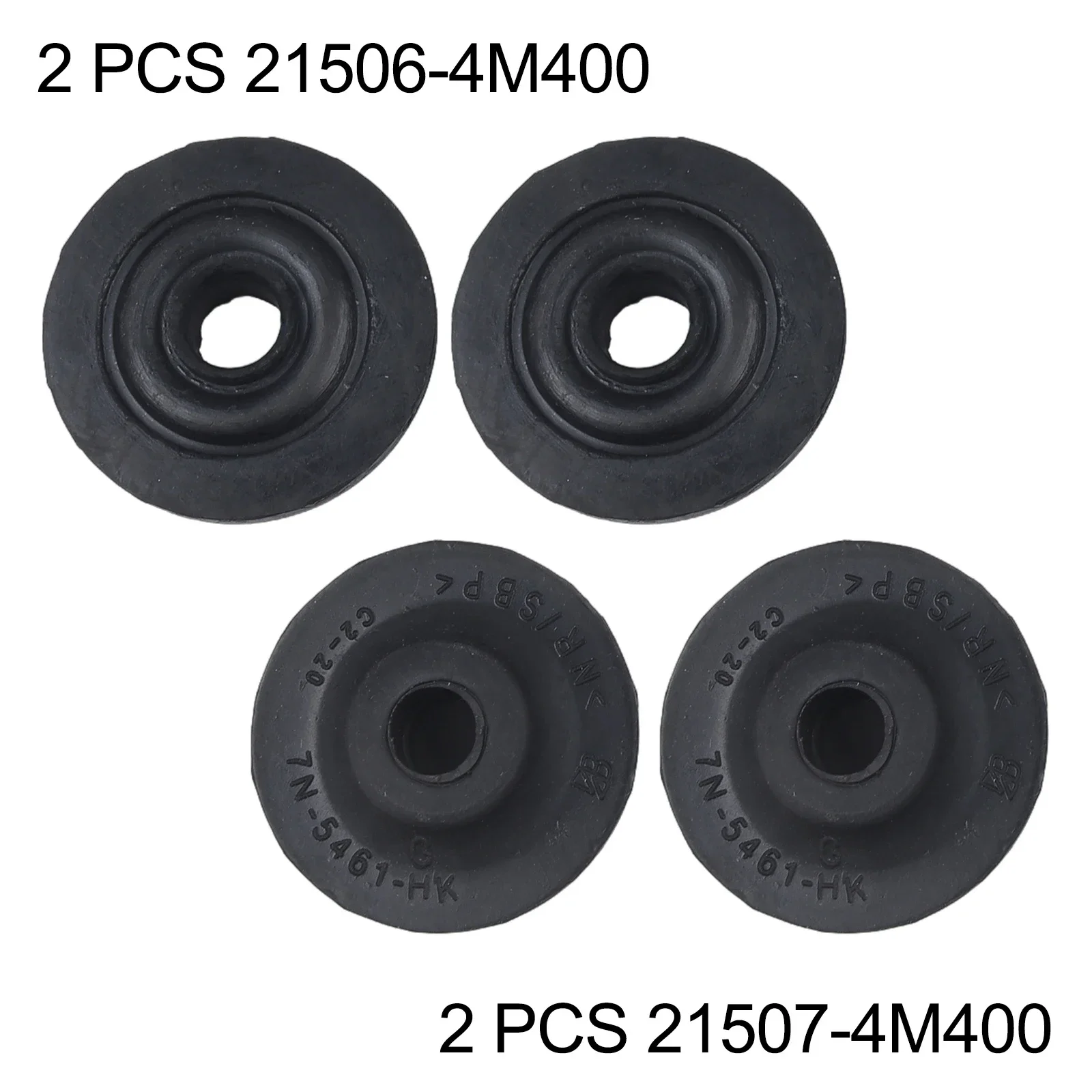 Brand New Rubber Radiator Bushing Upper Rubber Set Accessories Black Car Parts 21507-4M400 4 Pcs Car Truck Parts