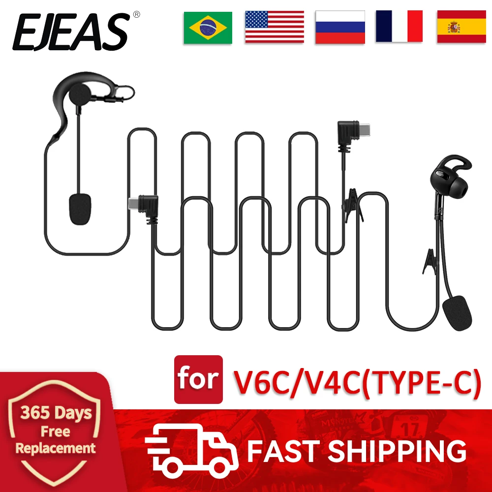 

EJEAS Type-C Referee Headphone for V6C pro/V4C plus Football Referee Intercom Headset Accessories
