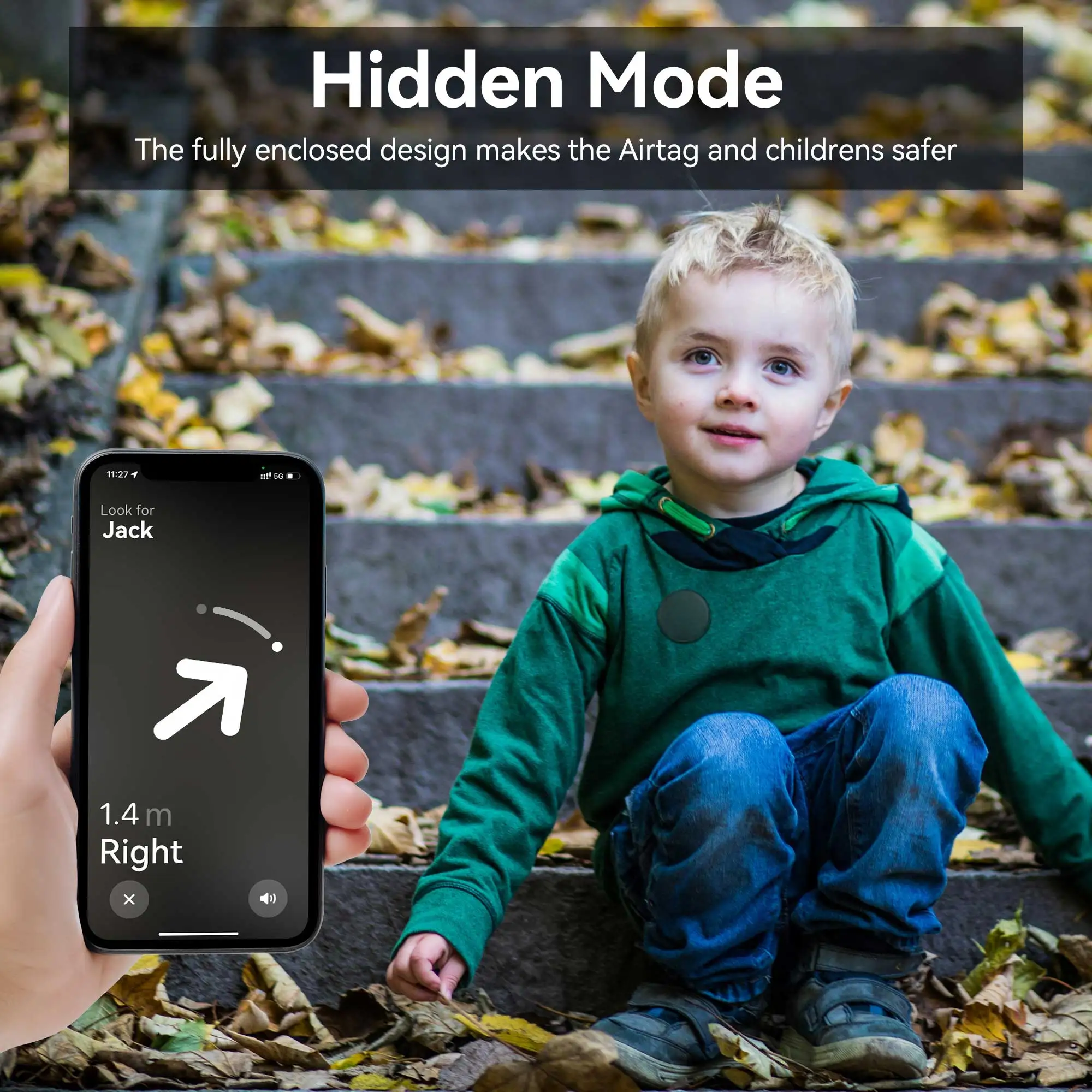 Für Apple Airtag Kinder halter unsichtbare Pin versteckte Airtags Fall GPS Tracker Abdeckung für Kinder, Kinder, ältere Menschen, Gepäck, Kleidung