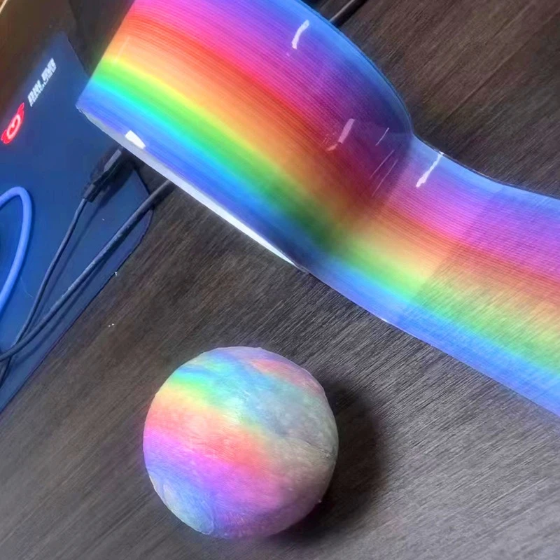 Rainbow Ball Tape Ice Transparent Crystal Adhesive Ball Tape Water Ball Tape Freehand Brushed Adhesive Decompression Tape
