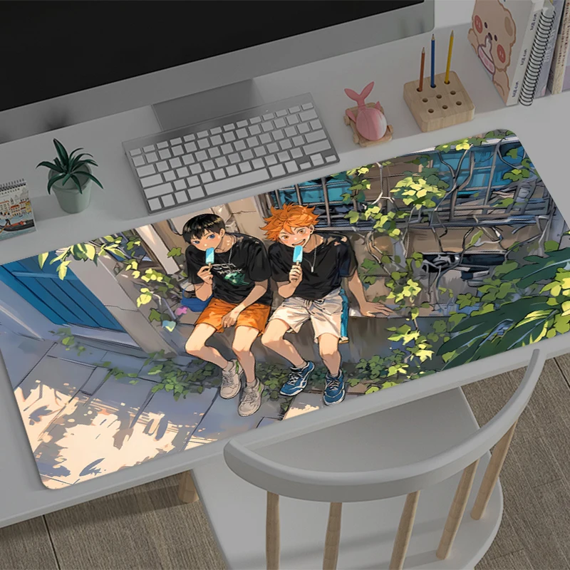 Mousepad Haikyuu Computer Game Mouse Pad Gaming Accessories Large Non-Slip Printing Deskmat Keyboard Pad PC game Anime Mousepad