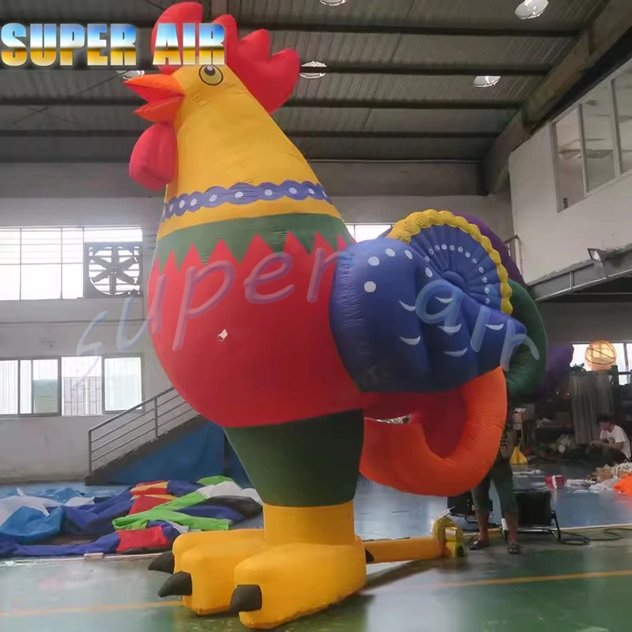 Nowy projekt gigantycznego nadmuchiwanego indyka o wysokości 8 m, idealna dekoracja świąteczna na świeżym powietrzu na Święto Dziękczynienia