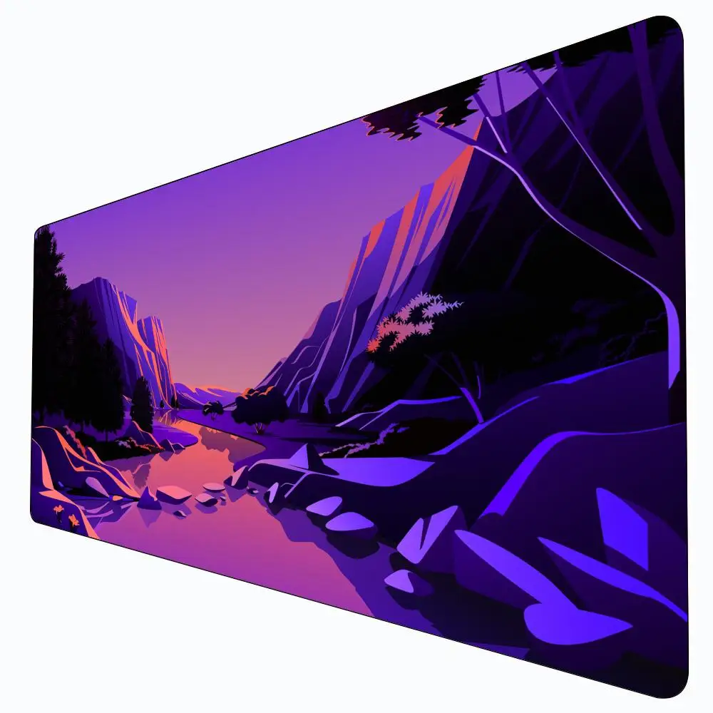 

Фантастический природный пейзаж MTG Playmat Волшебная карта Боевой коврик Нескользящий прочный 35X60 см Командирский игровой коврик Tapete Magic mtg