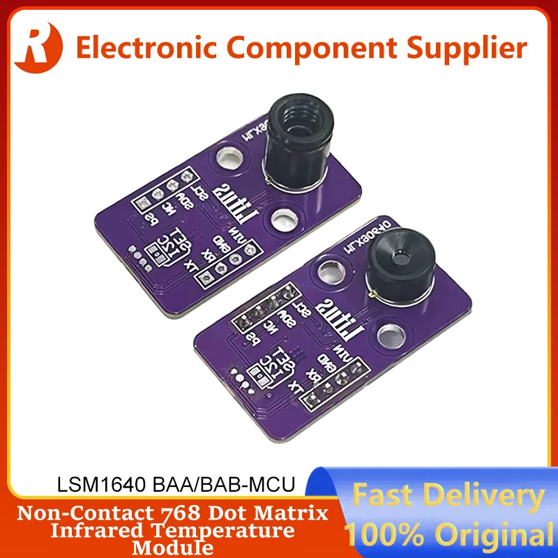 

MLX90640 Бесконтактный матричный инфракрасный температурный модуль 768 точек 5 типов изображений для хранения/модификации последовательного интерфейса I2C ESP32