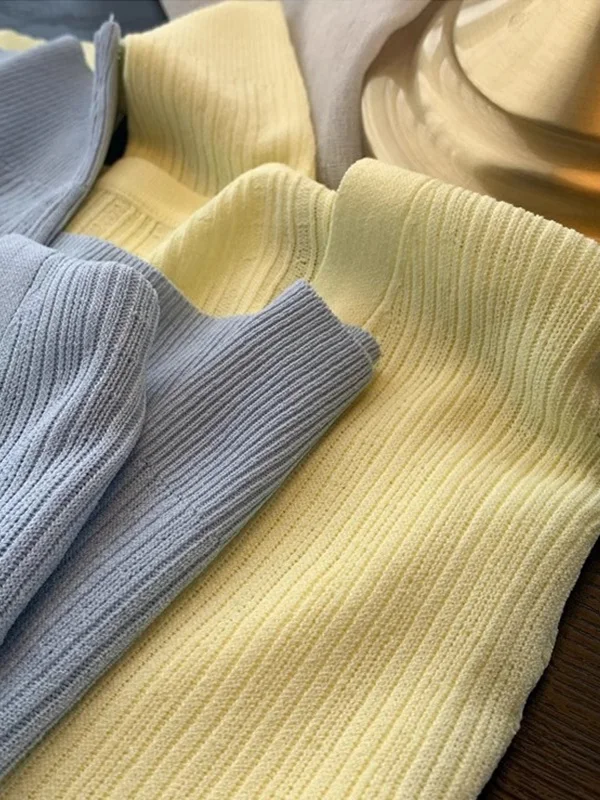 Plus Size Ice Silk Long Sve Cardigan de malha feminino verão cor pura V-Ne ar condicionado top ort Sle coreano Sle...