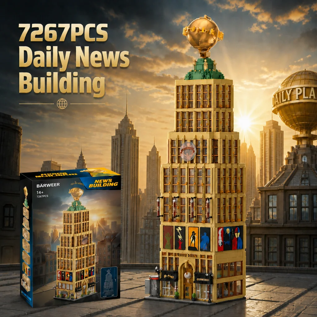 Daily News Building Blocks Hero Movie City View Huge Classic Assembly Model Bricks Collection Creative Toy Gift 7267PCS