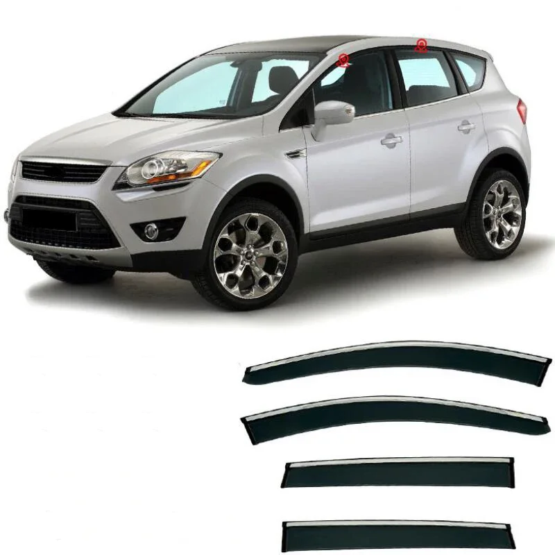 

Window Visor Rain Guard Side Window Deflector Weather Shield For Ford Kuga 2008 2009 2010 2011 2012 2013 2014 2015 2016 -2023