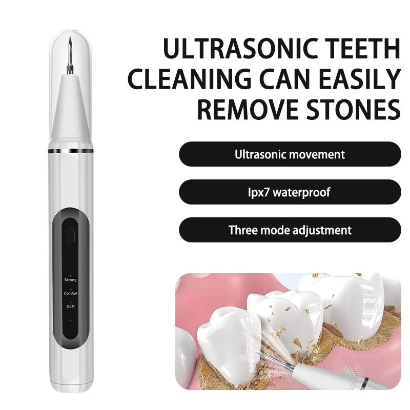 

New Ultrasonic Tooth Cleaning Instrument Teeth Cleaner Adult Portable Household Dental Instrument