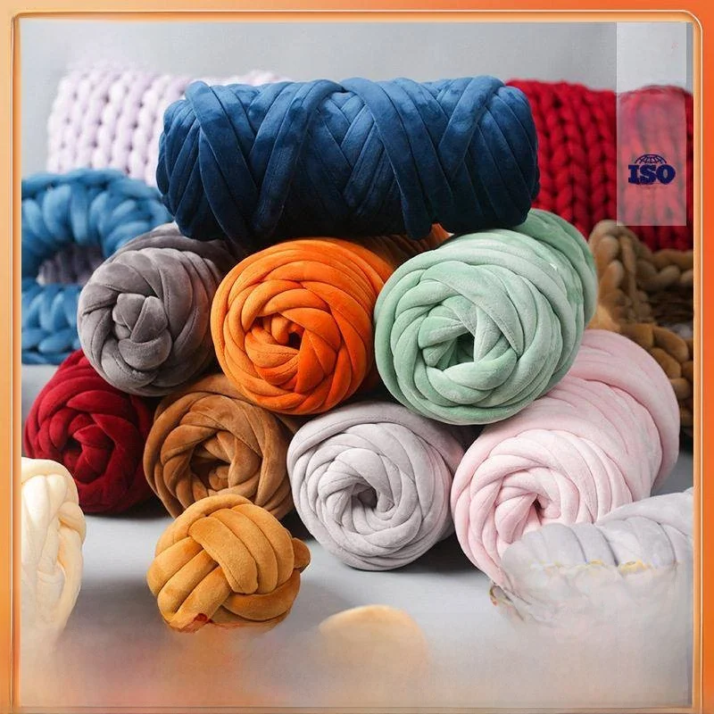

Icelandic Wool Yarn Velvet Strip Knittable Pet Bed Ball Pet Wool Yarn Core Filling Velvet Fabric for Cushion Pet Ball