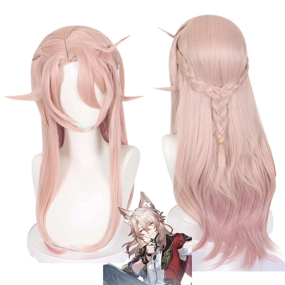 Game Honkai Star Rail Jiaoqiu Cosplay Synthetic Hair Wig For Men