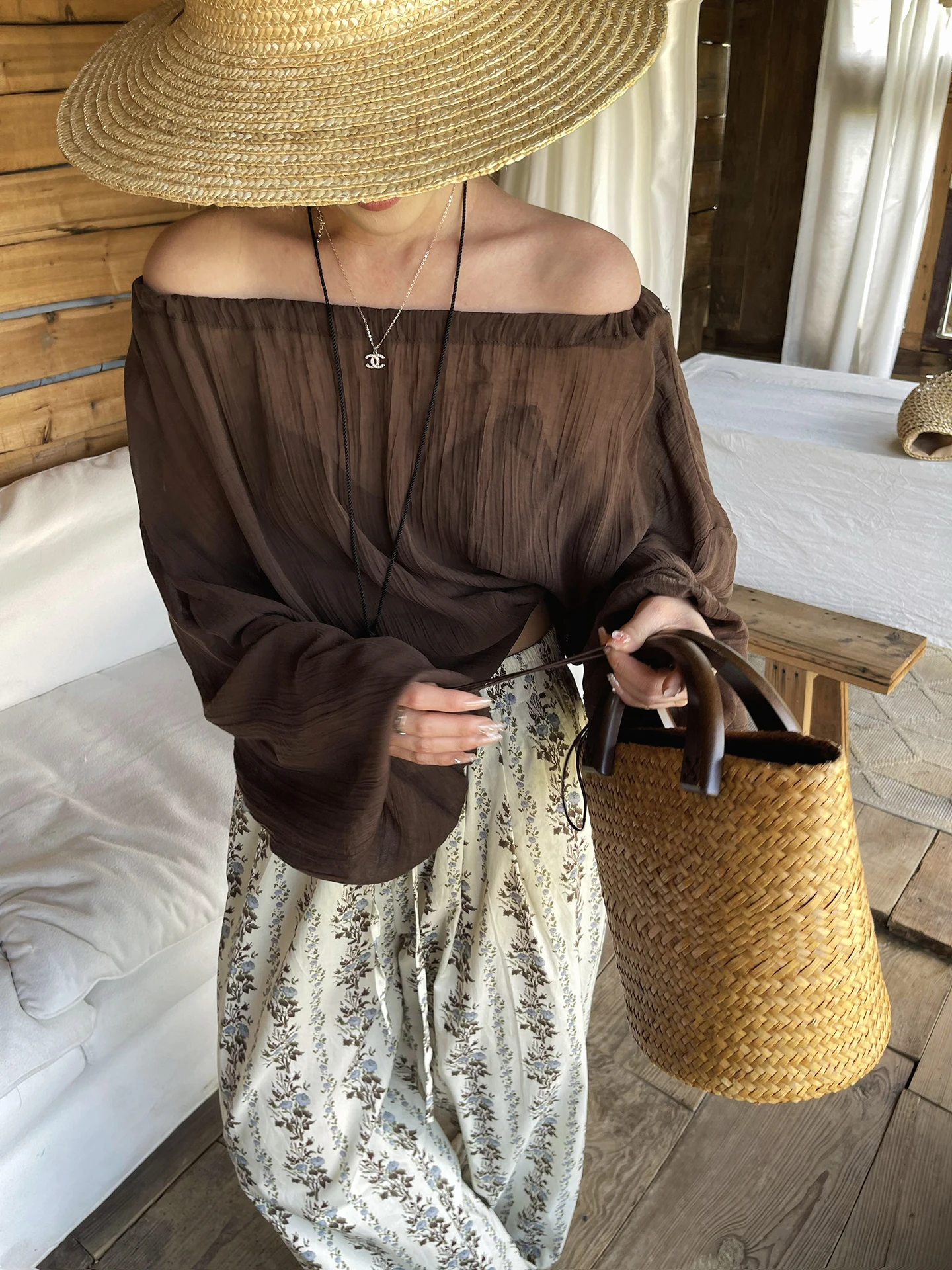 

Ele Long Sve T-irt Women Summer 2025 Sexy Me irt One oulder Sli Top Sun Protection Casual Wear Daily Sle