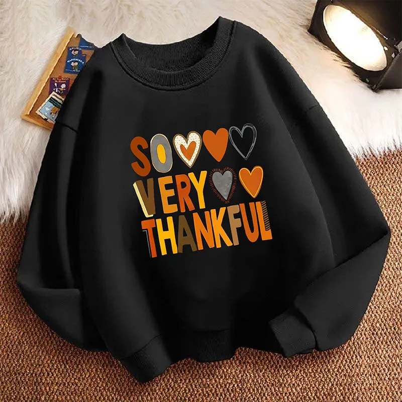 Love Heart Y2k Funny Children's Sweatshirt Pullover Spring Crew Neck Graphic Print Hoodie Boy/Girl Kids Hoody