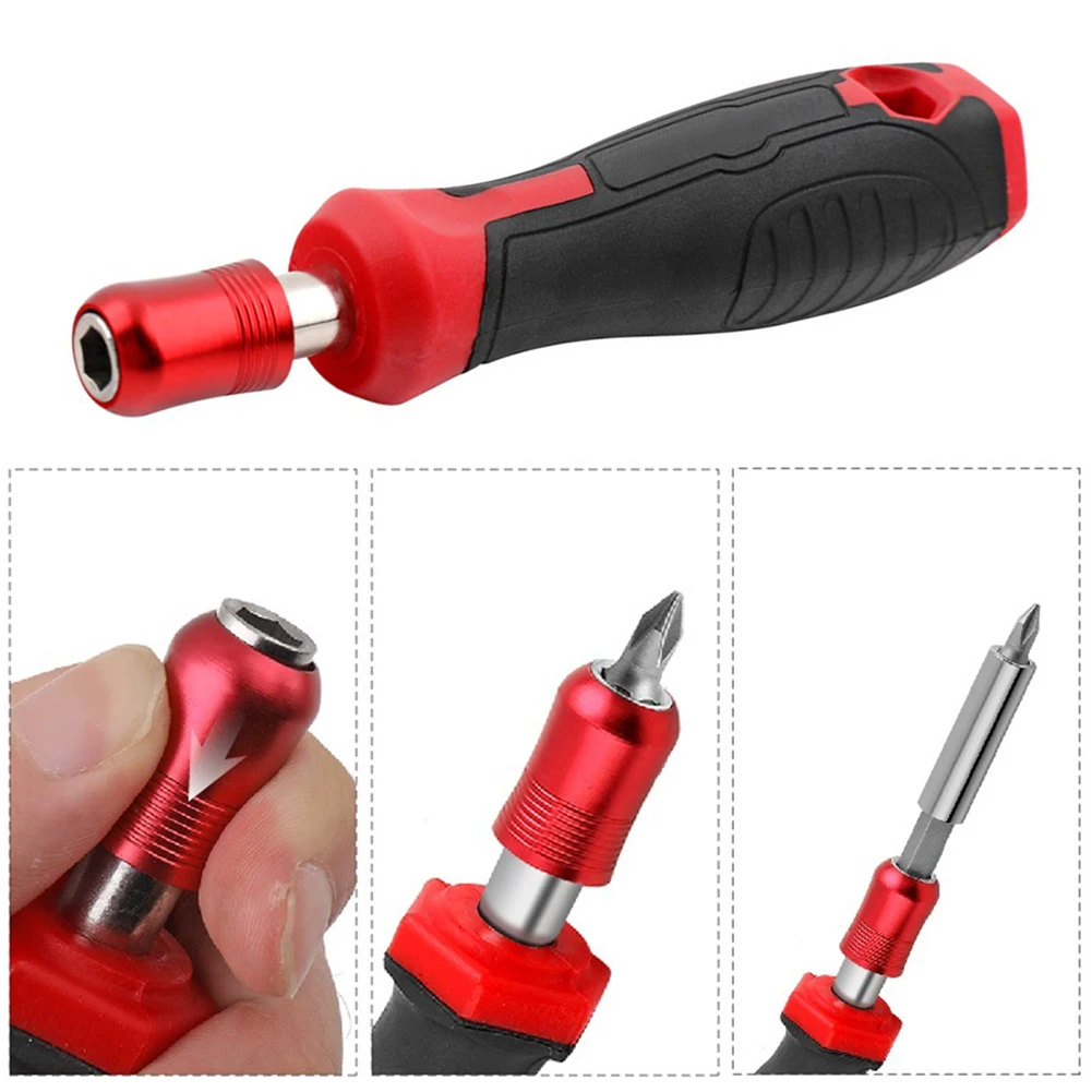 6.35mm Hex Screwdriver Handle Self-locking Adapter Screwdriver Handle Screwdriver Bit Holder 5Inch Socket Wrench Hand Tools