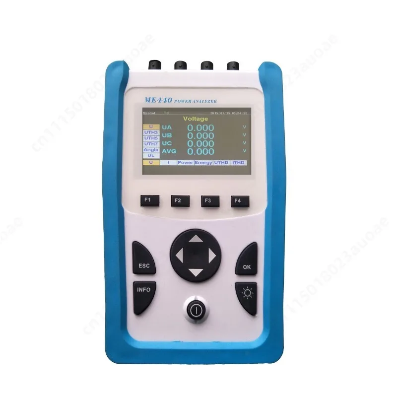 ME440 Handheld AC Power Analyzer Rogowski Coil Energy Meter Test Voltage Current Power Factor Harmonic Data Logger