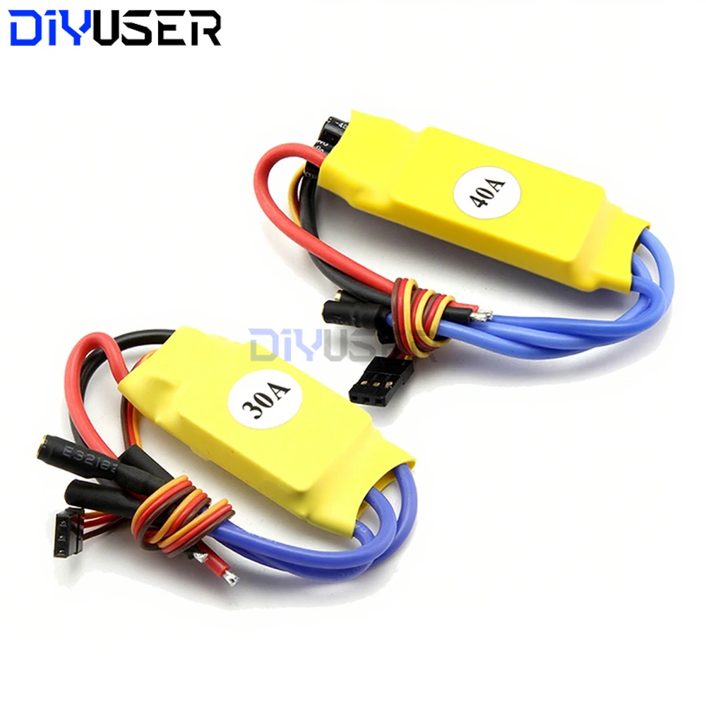 XXD HW 30A 40A ESC وحدة تحكم في سرعة محرك التيار المستمر عديم المسفرات RC BEC ESC T-rex 450 V2 قارب هليكوبتر لـ FPV F450 طائرة رباعية صغيرة بدون طيار