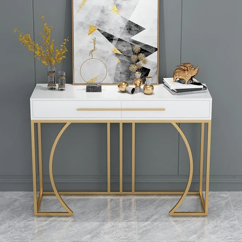 Italian Luxury Drawer Entry Console Table Livingroom Wooden Ultra-narrow Cabinet Modern Minimalist Home Entrance Table Furniture