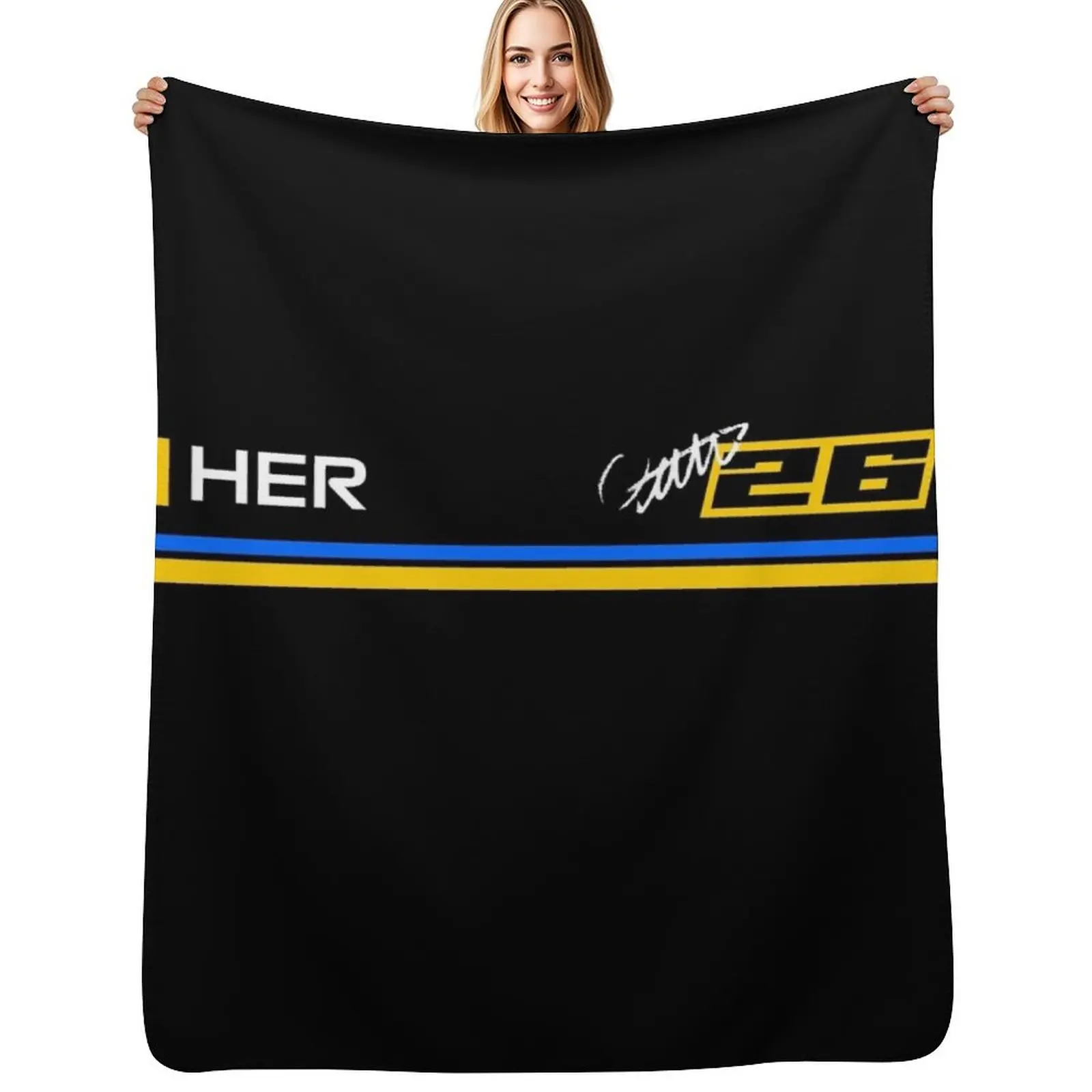 

Colton Herta Motorsports Indy Racing 2023 Throw Blanket Shaggy Furry Soft Blanket for Bedroom Living Room
