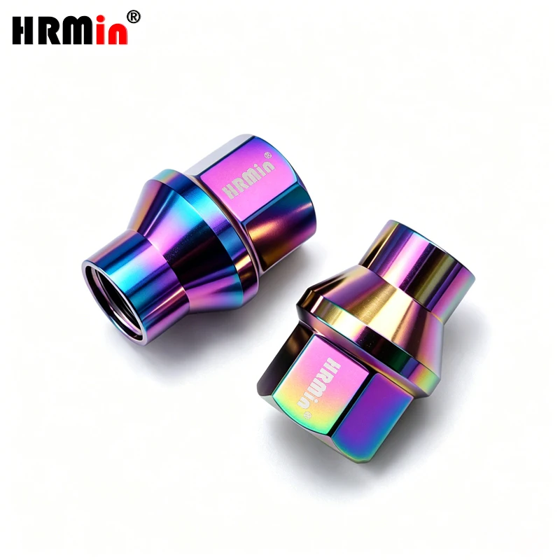 Open End 17mm Hex Shank Under Cone Seat Gr.5 Titanium Lug Nut M12x1.5mm for Toyota Mazda Honda Mitsubishi Ford Buick Kia Acura