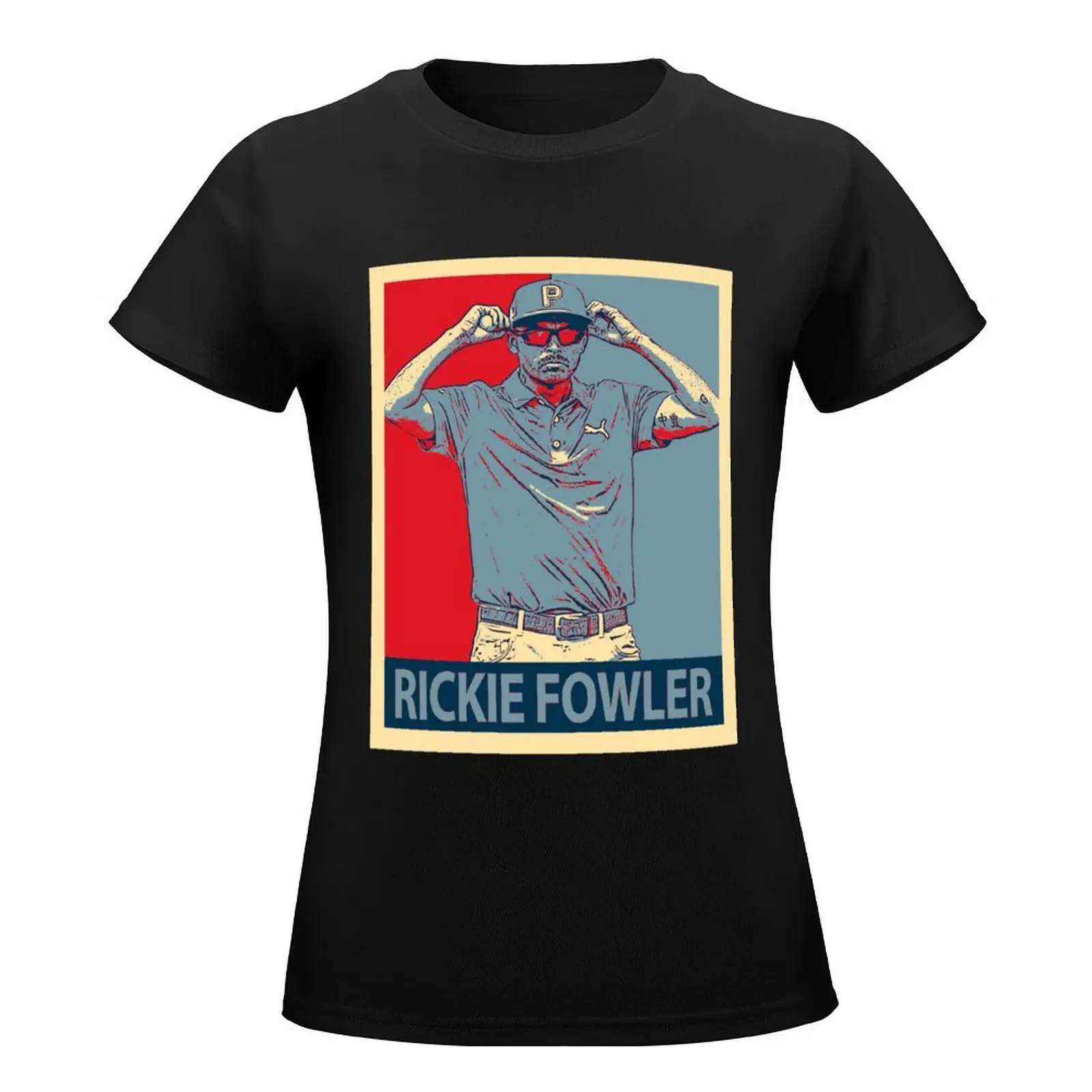 Rickie Fowler T-Shirt hippie clothes summer top oversized workout shirts for Women