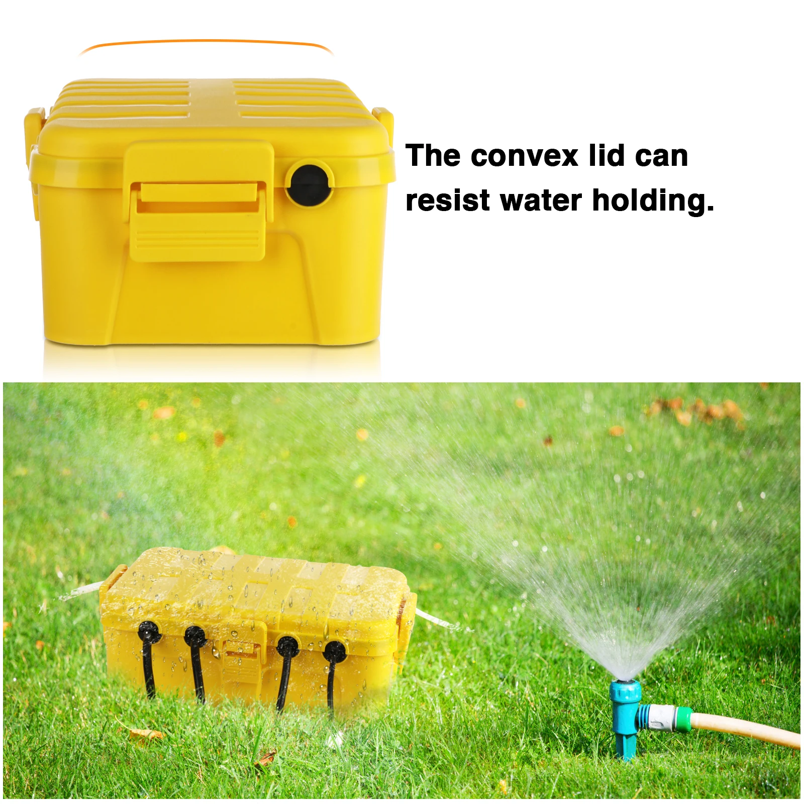 Boîte étanche Extra Large pour l'extérieur, boîtes de décoration de vacances, couvercle de plomb d'extension étanche IP54 pour lumières/minuterie/plugs extérieurs