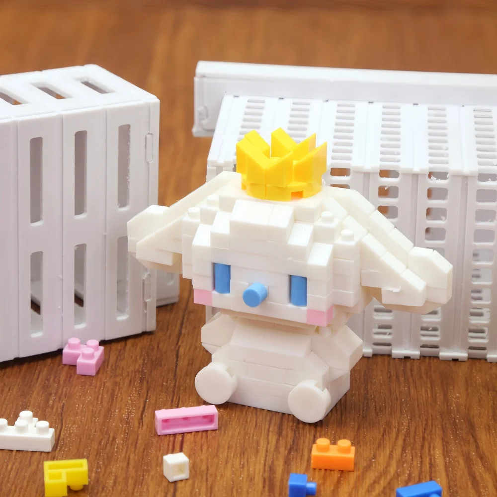 Sanrio Hello Kitty Splicing Building Block Cinnamoroll Mini Blocks Blocos Blocks Kuromi My Melody Cinnamoroll Pochacco Purin