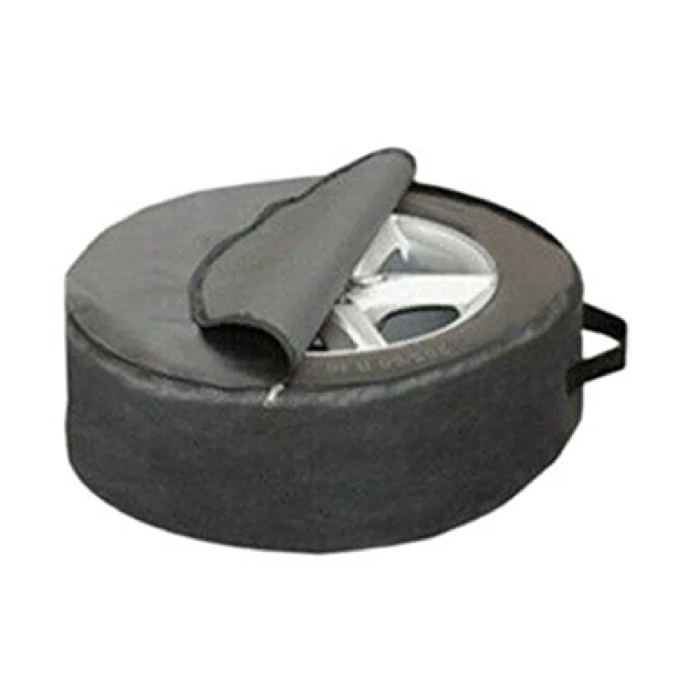 Protective Spare Tire Carry Bag for Cars with Adjustable Fit Handle Reinforced Binding and Concealed Compartment for Hardware