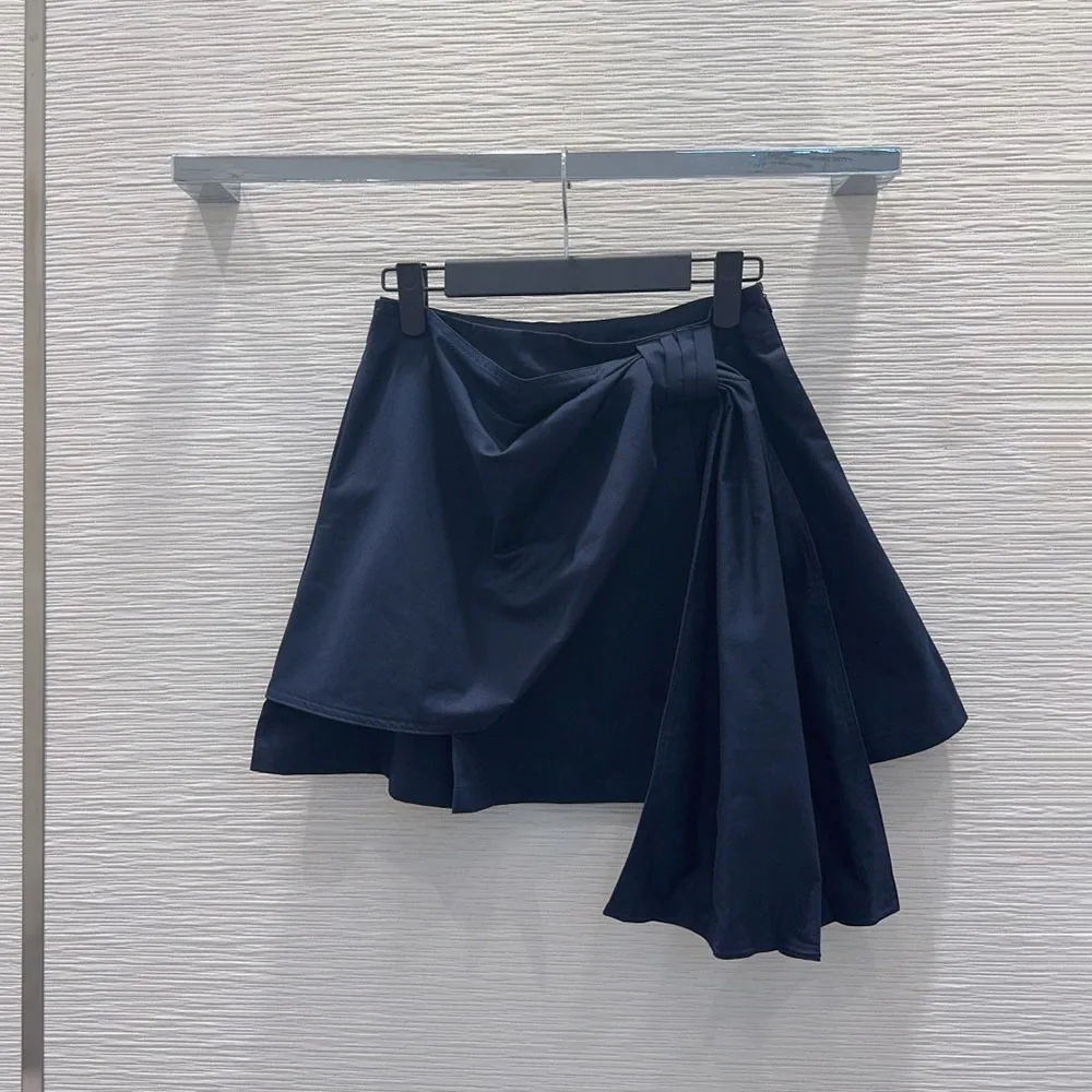 

High-quality 2026 summer new style asymmetrical skirt short dress with decorative ties xy2640726
