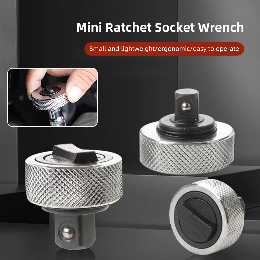 1/3Pcs Car Ratchet Socket Wrench Sturdy Mini Ratchet Driver Ergonomic Thumb wheel Ratchet Wrench Hand Tools Car Repair Parts