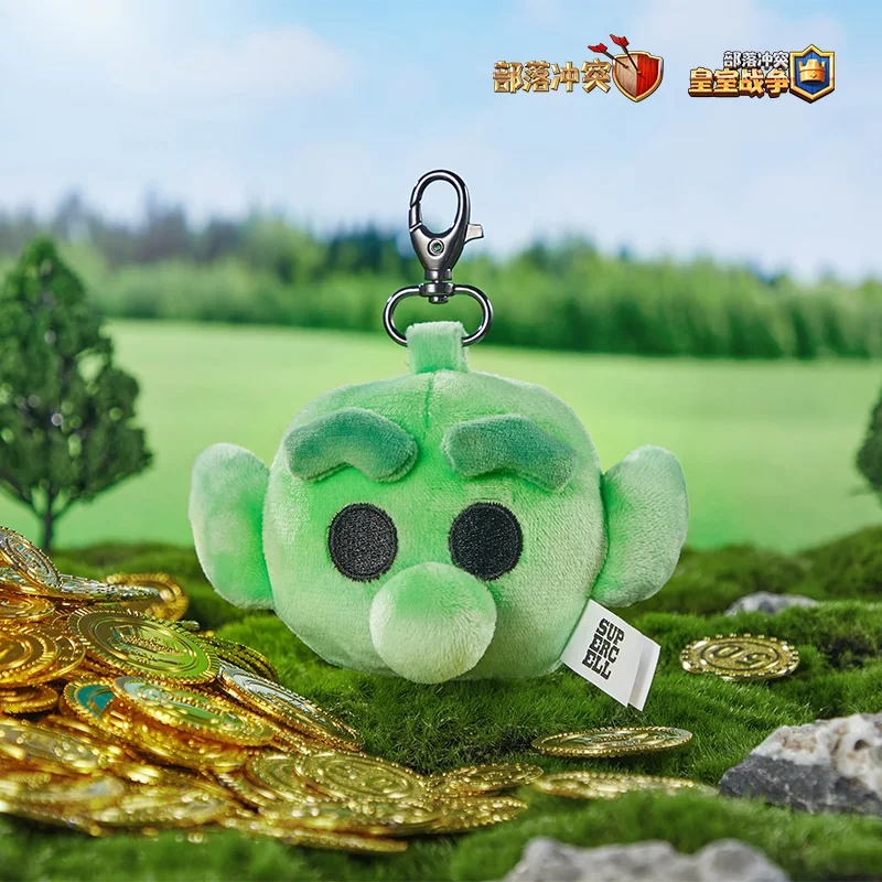 100% Original Supercell Plush Toy 7cm Clash Royale Clash of Clans Goblin Plush Toy Cute Game Character Collection Toy