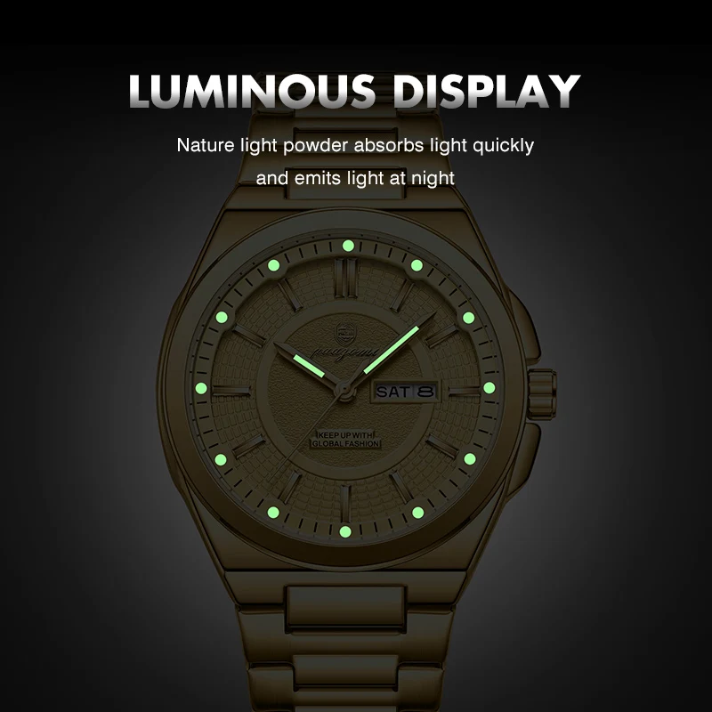 PAAZOMU Luxury Fashion Men Watch Waterproof Stainless Steel Luminous Military Man Wristwatch Date Business Quartz Men's Watches image 3