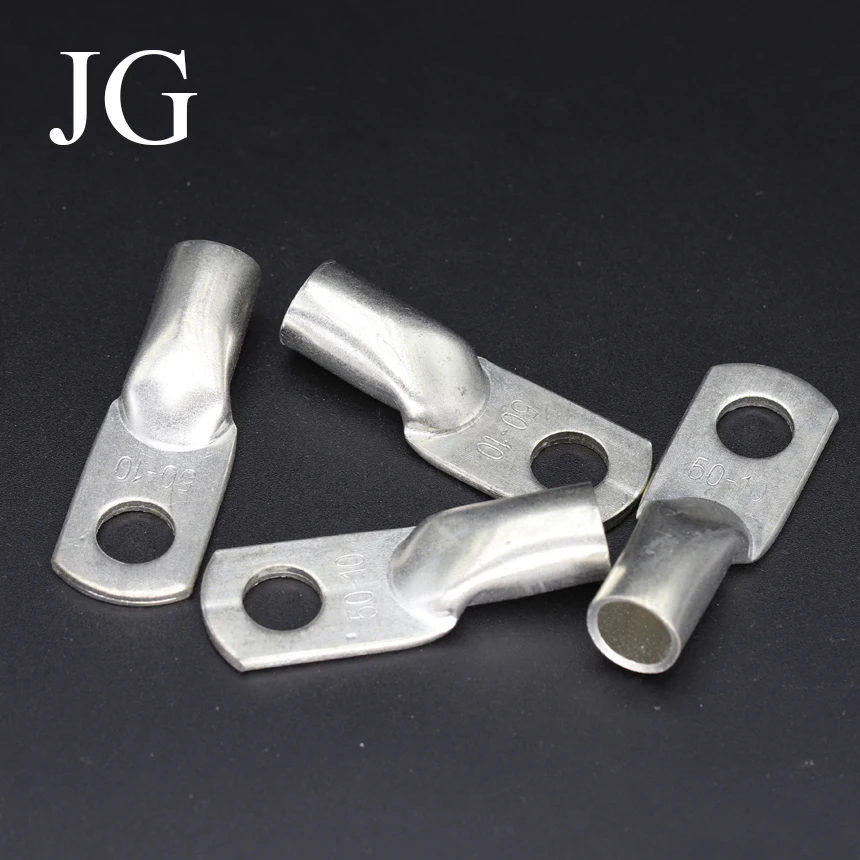 JG6/10/16/25/35/50/70/95/120-300 Marine Copper Screw Hole Electric Wire Cable Ring Tubular Cord End Lug Connector Crimp Terminal