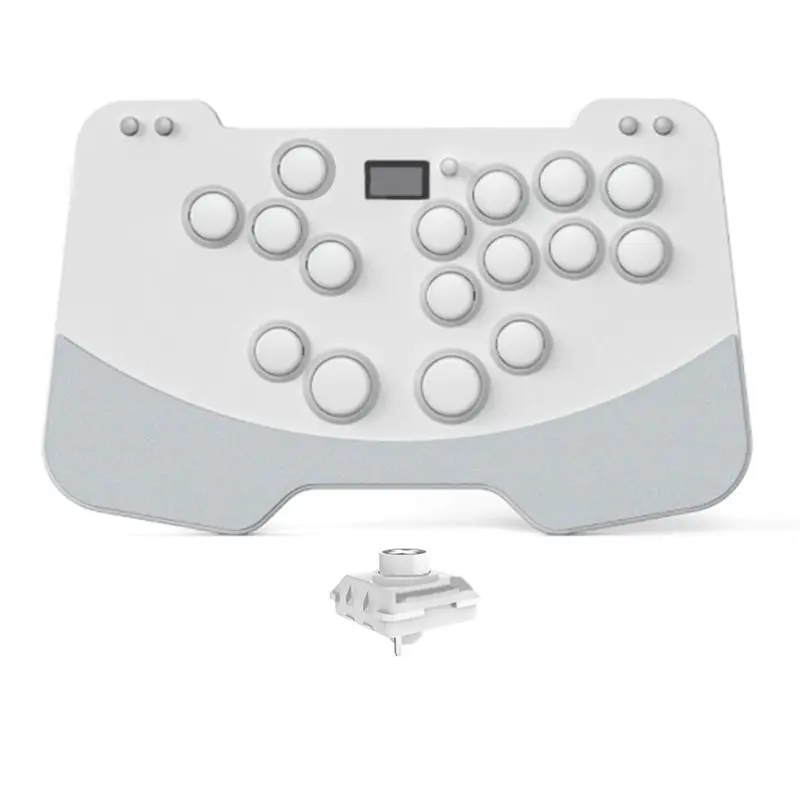 A72T For PC/PS4 For Switch Compatible Hitbox PS5 Controller Stickless Arcade Stick Metal Game Keyboard With Meun UI Function
