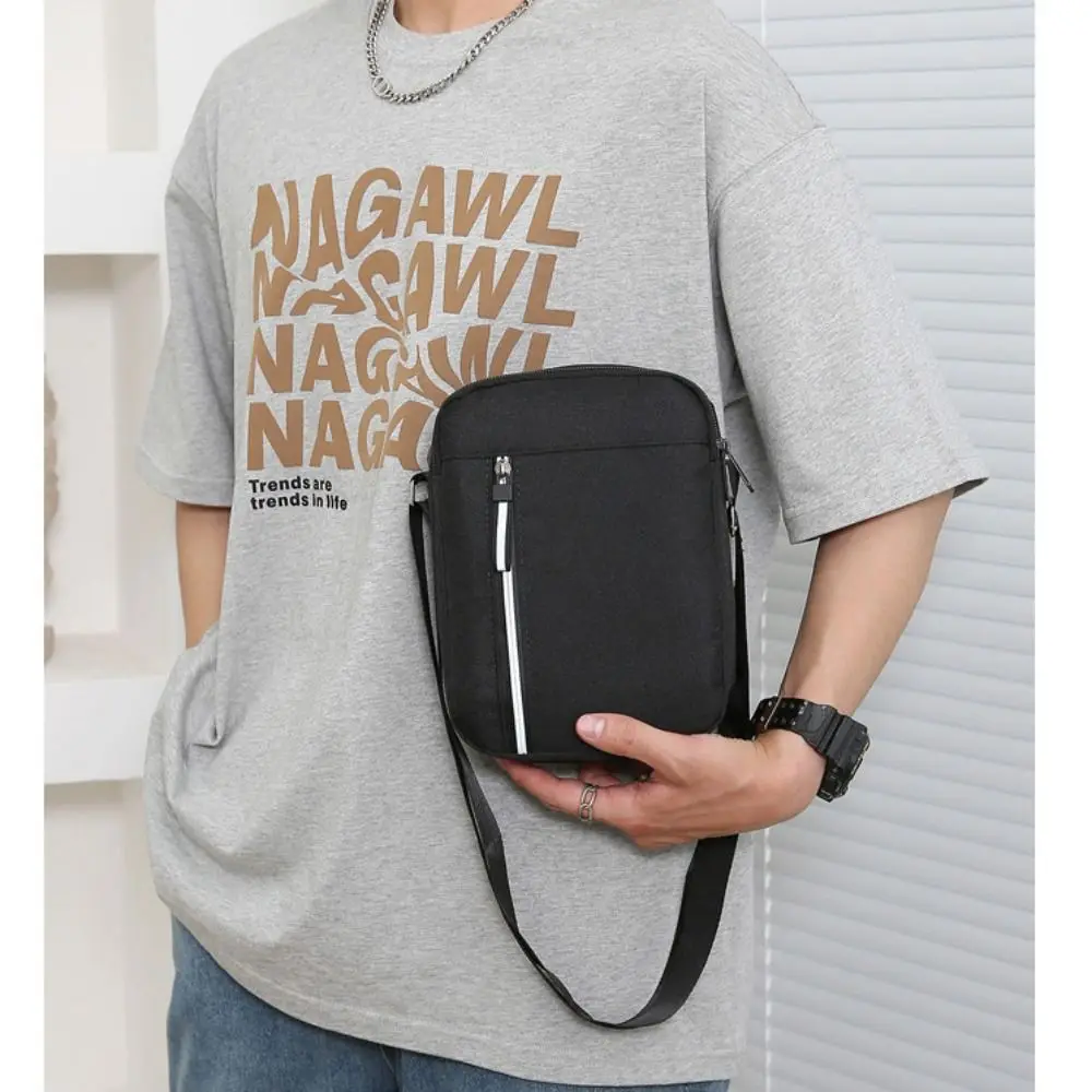 حقيبة كروس ذات سعة كبيرة للرجال متينة كاجوال من النايلون المقاوم للماء حقيبة يد حقيبة ساعي السفر حقيبة كتف عصرية للرجال #3