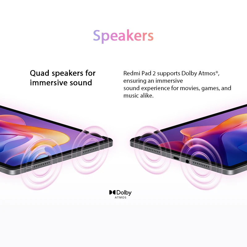 Global Version Xiaomi Redmi Pad 2 WiFi 128GB/256GB Advanced Helio G100-Ultra 11" 9000mAh Battery 2.5K Cystal-clear Display