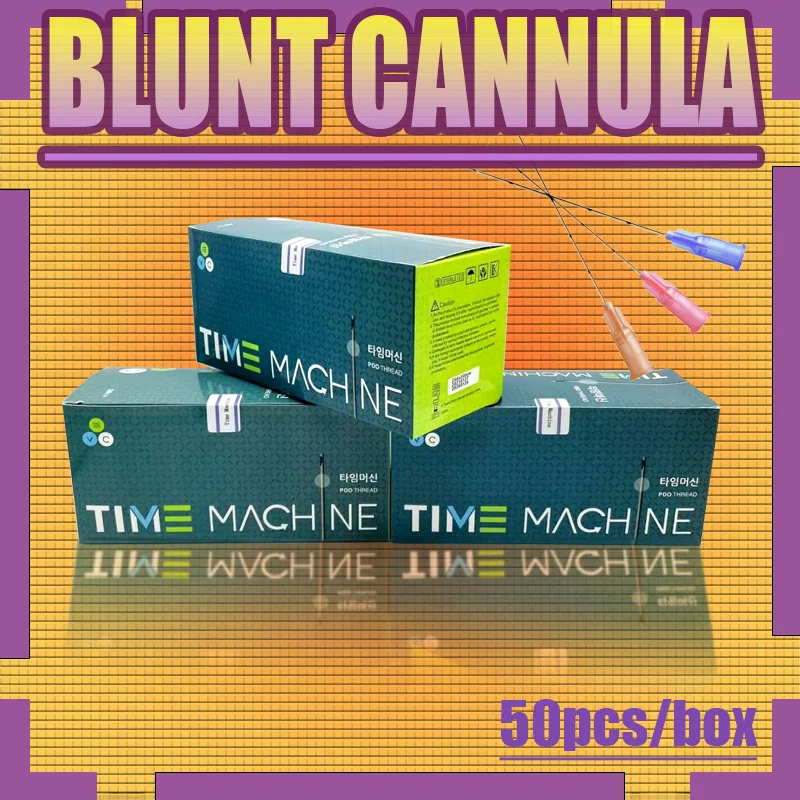 

50pcs/box Disposable Fine Blunt-tip cannulas for injection Hyaluronic Acid facial filling nasal micro blunt cannula syringe