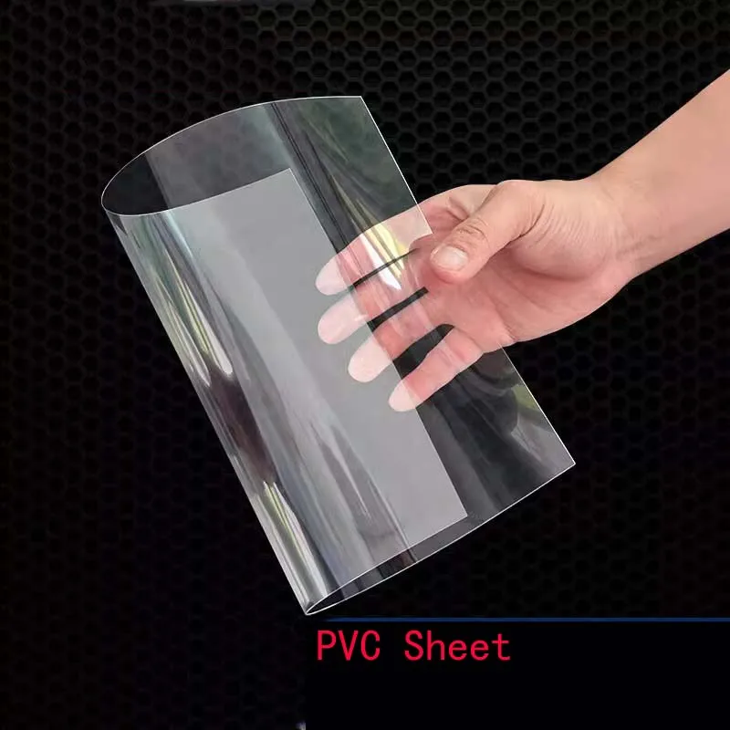 PVC Plate High Transparent Plastic Sheet Clear Plastic Sheet DIY Model Material Thick 0.3/0.4 / 0.5 / 0.6 / 0.8 /1/1.2/1.5/2/3mm