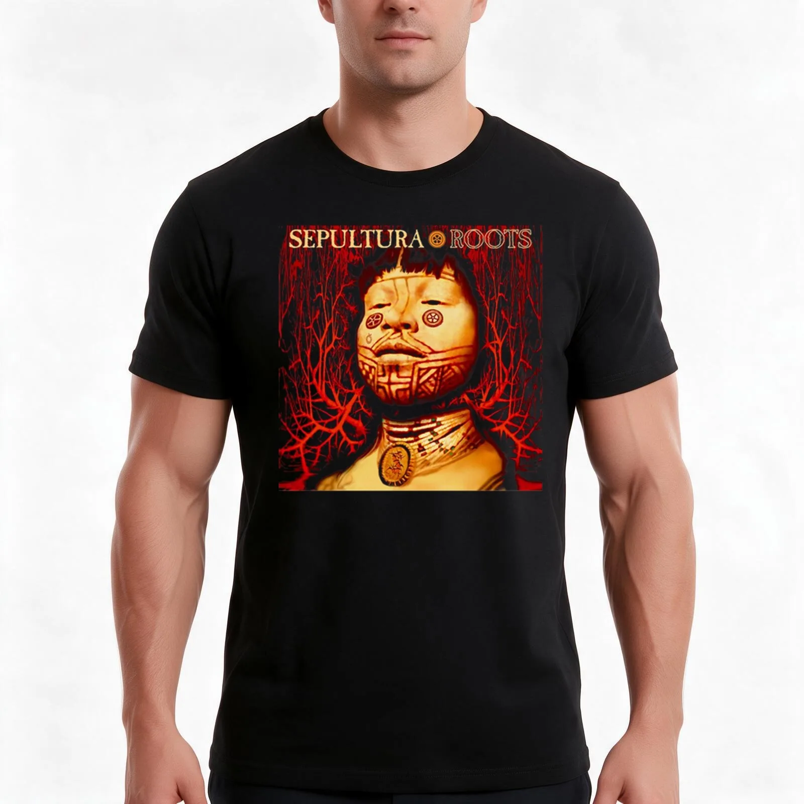 Roots T-Shirt, Summer Casual Cotton Tee, Oversized Streetwear Tops, Vintage Graphic Print, Loose Fit Short Sleeve, 100% Cotton