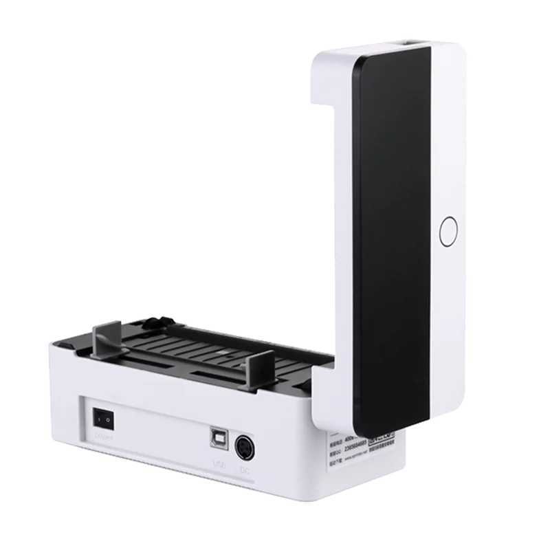 D463B Shipping Thermal Label Printer Express Waybill Price Barcode QR Code Sticker Printer 20-110mm USB Bluetooth 4Inch