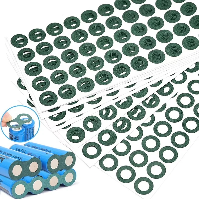 25-100pcs Li-ion Insulation Paper 18650 21700 26650 Li-ion Battery Gasket Barley Paper Battery Pack Cell Insulating Glue Patch