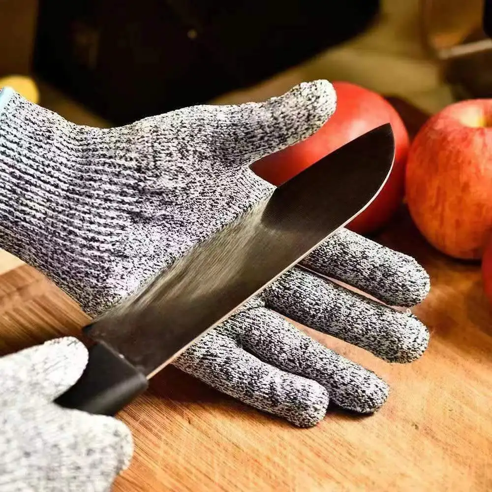 Level 5 HPPE Security Protection Anti-Cut Gloves, Cut Proof, Stab Resistant, Stainless Steel Wire, Security Protection