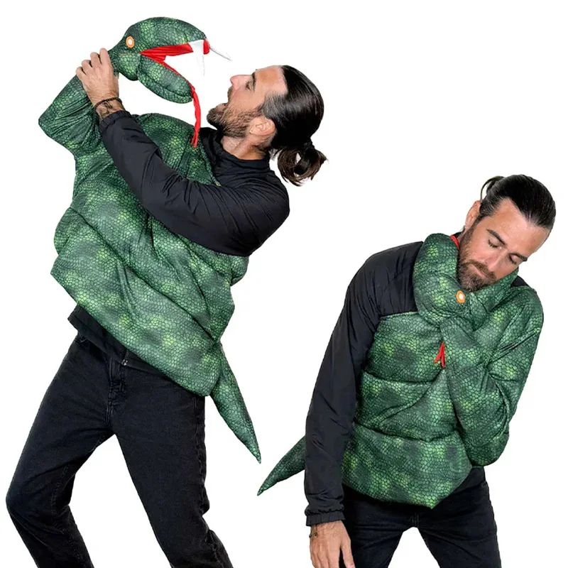 فانتازيا مضحك مخيف بيثون تأثيري المرحلة Disfraz زي الكبار الرجال النساء الخيال هالوين كرنفال ملابس للحفلات يي ؛ 4