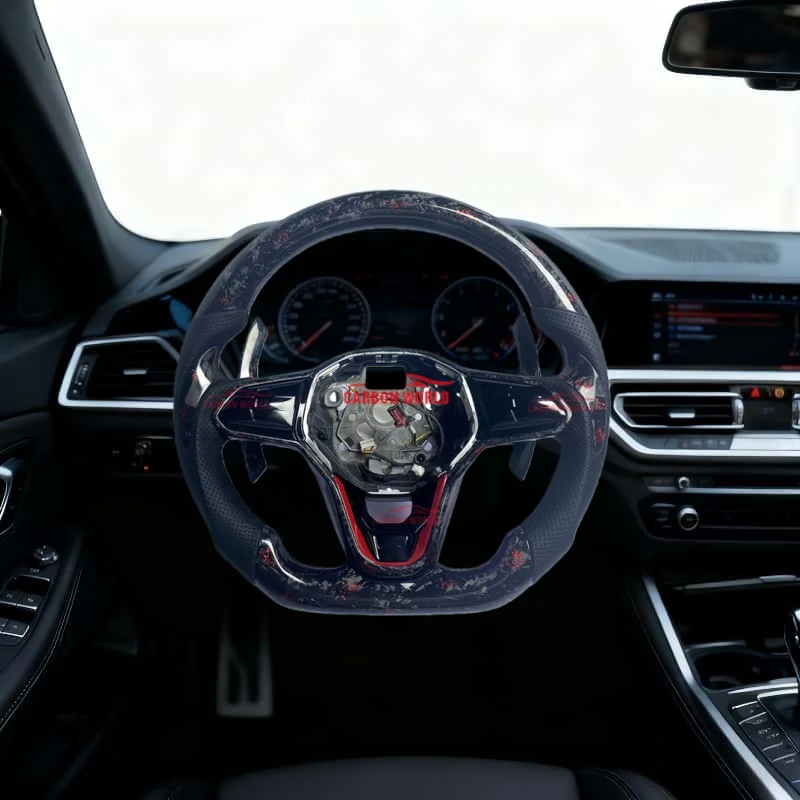 

Suitable for Volkswagen Golf MK8 MK7 MK6 7.5 GTI GTS GTD GTE R Passat CC R-Line Forged Carbon Fiber Custom Sports Steering Wheel