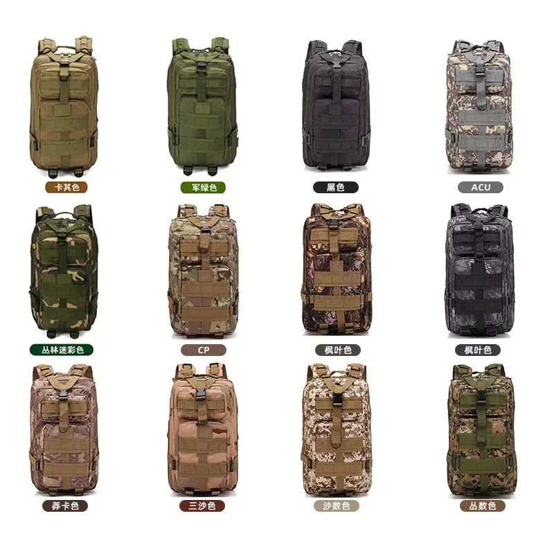 Outdoor Escalada Camouflage Nylon Bag, 3P Pack Bag, Mochila De Viagem Esportes