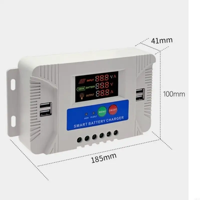 Bộ điều khiển điện tích năng lượng mặt trời G8TC 12/24V phát hiện tự động với màn hình LED cho Trình quản lý năng lượng mặt trời