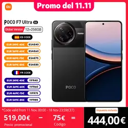 Poco F7 Ultra 5G 256GB 12GB RAM 2.8 millones Antutu 6.67 AMOLED 3200x1440