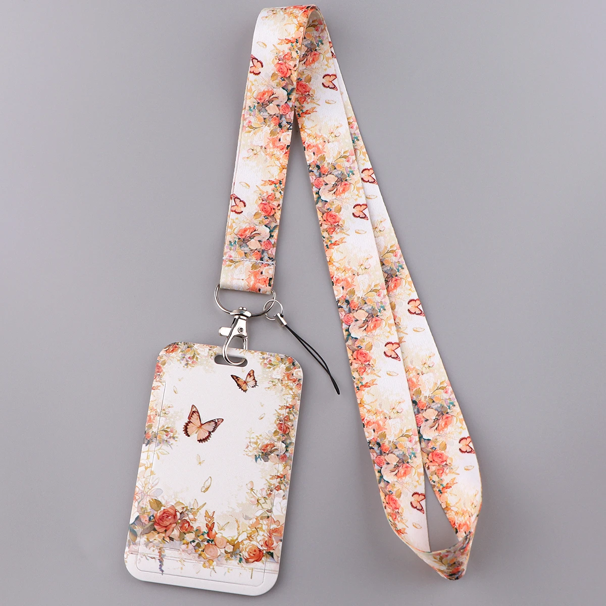 Lanière à motif AndrButterfly Corgi, porte-badge, breloque pour téléphone, porte-clés, couverture de carte de crédit, accessoires, ID prédire, détruire