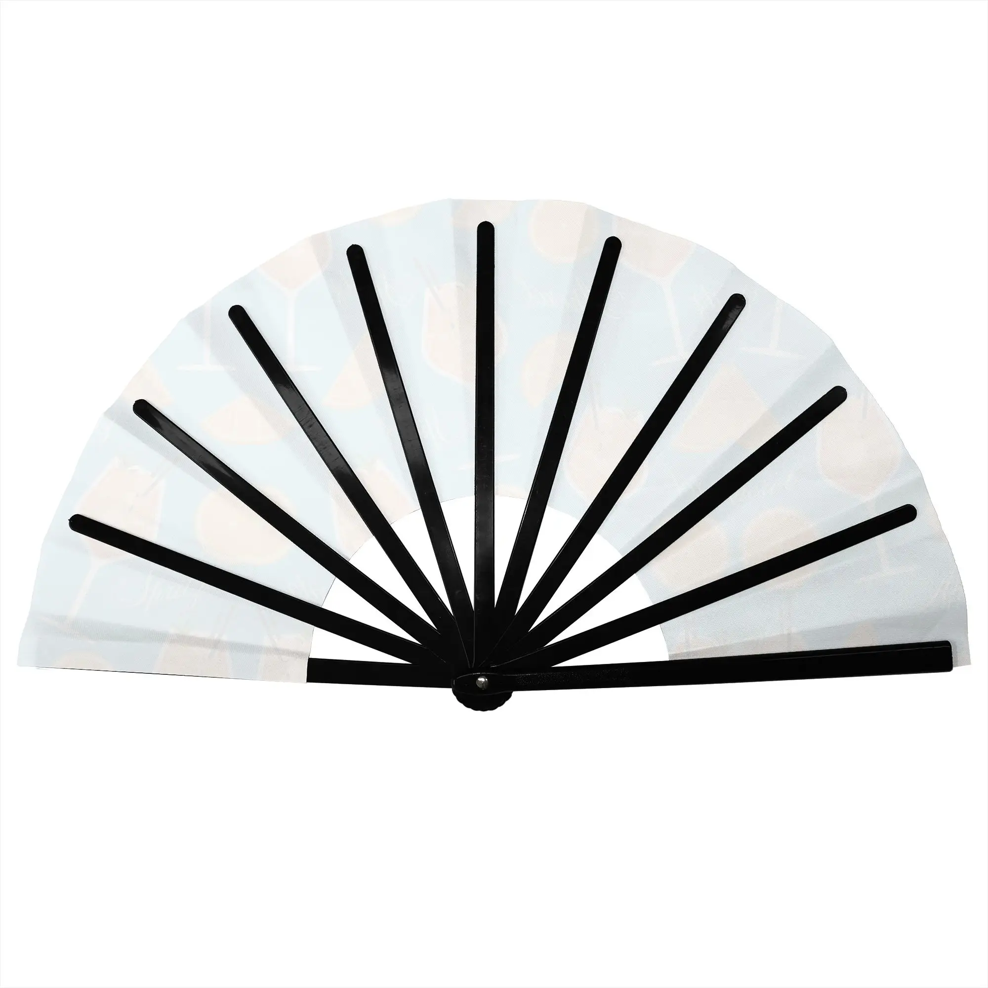 Aperols Wine Cocktail Spritzs Stylish Hand Fan Juice Mojito Printed Polyester Fan Costume Prop Folding Fans For Sports Events
