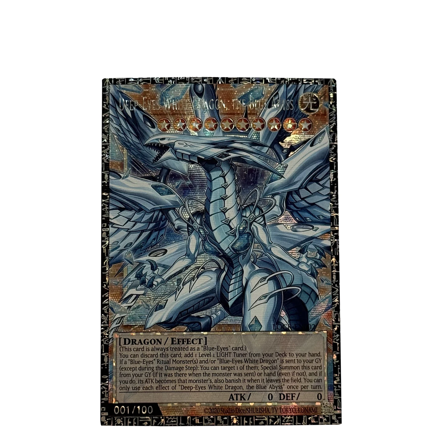 Yu-Gi-Oh! Collection DIY Proxy Cards Blue Eyes White Dragon the White Phantom Beast The Flute Deep Eyes White Dragon NotOriginal